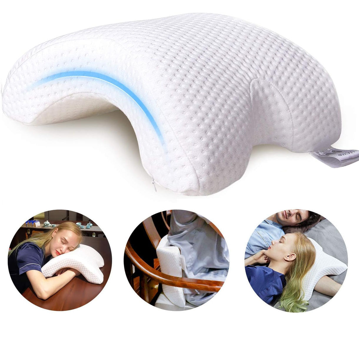 Almohada Ergonómica de Túnel - Descanso Cómodo y Soporte Ideal para Todos