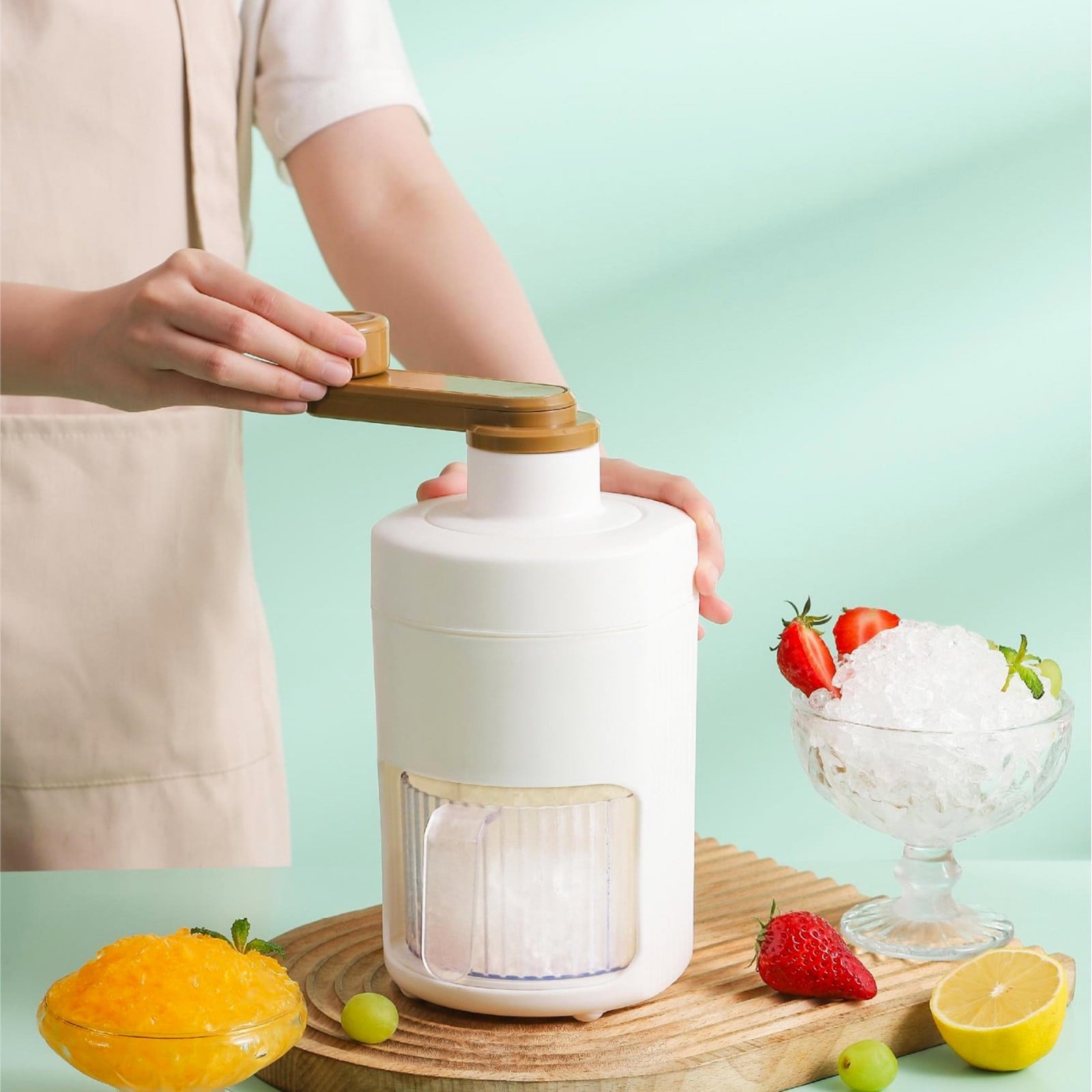 Máquina de Raspados Portátil - Ideal para Slushies, Granizados, Margaritas y Más