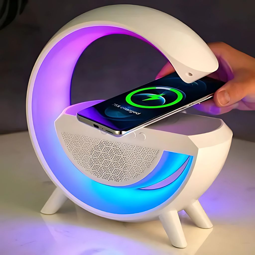 Mini Altavoz Portátil Estilo Reloj con Cargador Inalámbrico - Sonido, Estilo y Funcionalidad en Uno